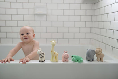 Natural Organic Rubber Teether, Rattle & Bath Toy