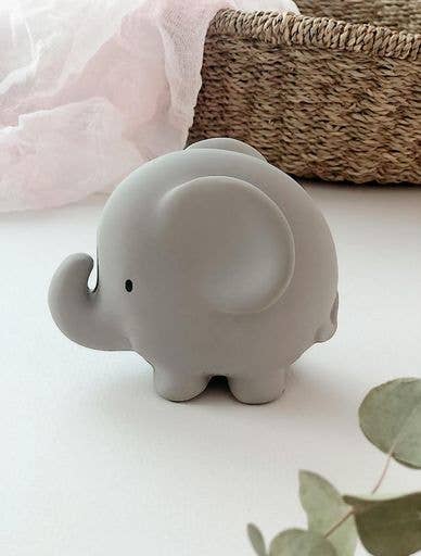 Natural Organic Rubber Teether, Rattle & Bath Toy