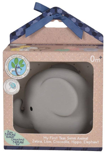 Natural Organic Rubber Teether, Rattle & Bath Toy