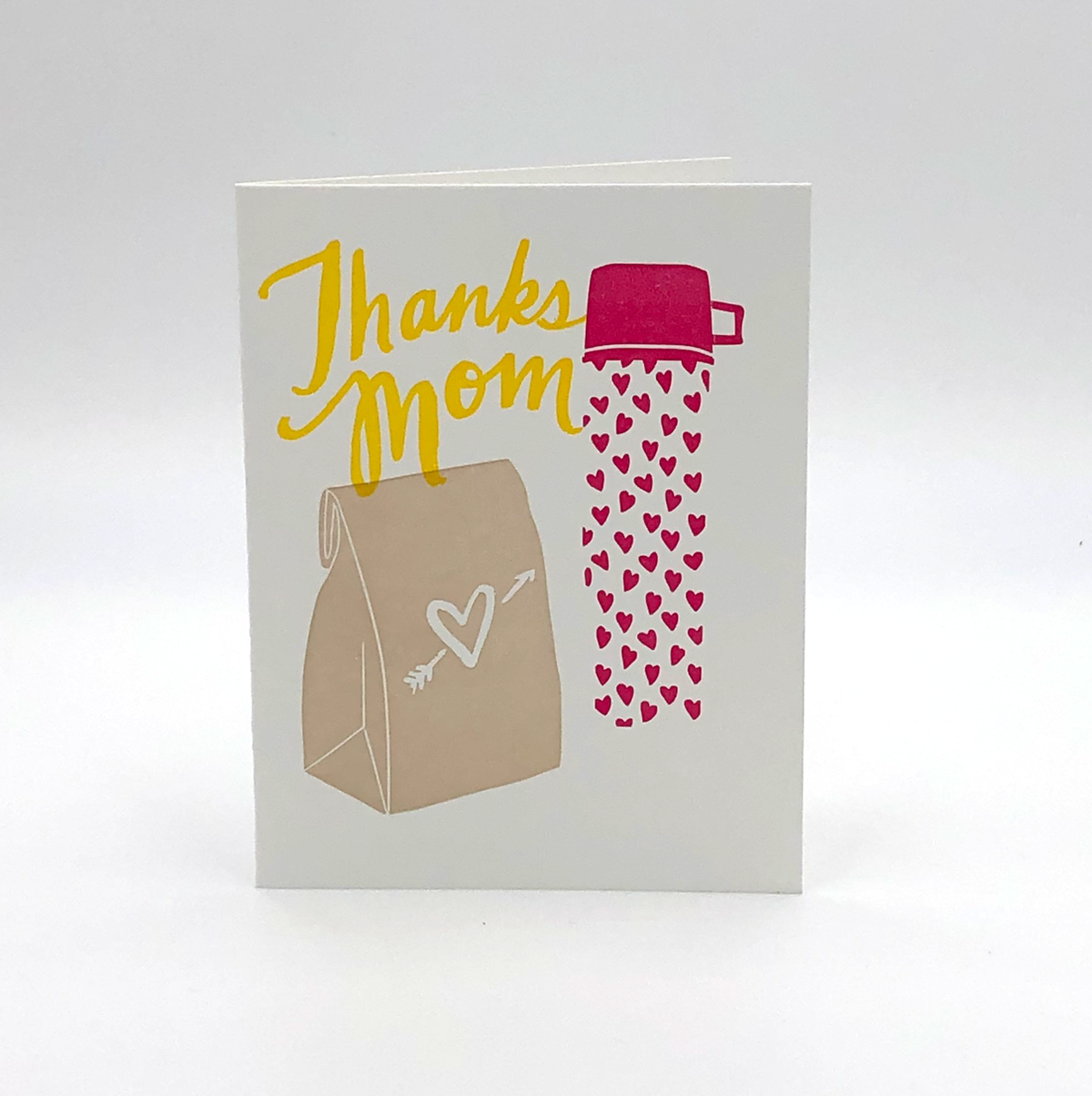 Thanks, Mom Letterpress Greeting Card by Printerette Press.