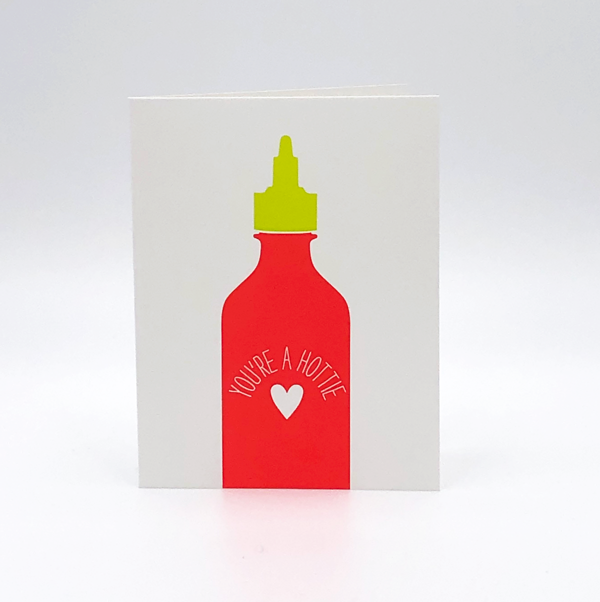 You're a Hottie Letterpress Greeting Card by Printerette Press.