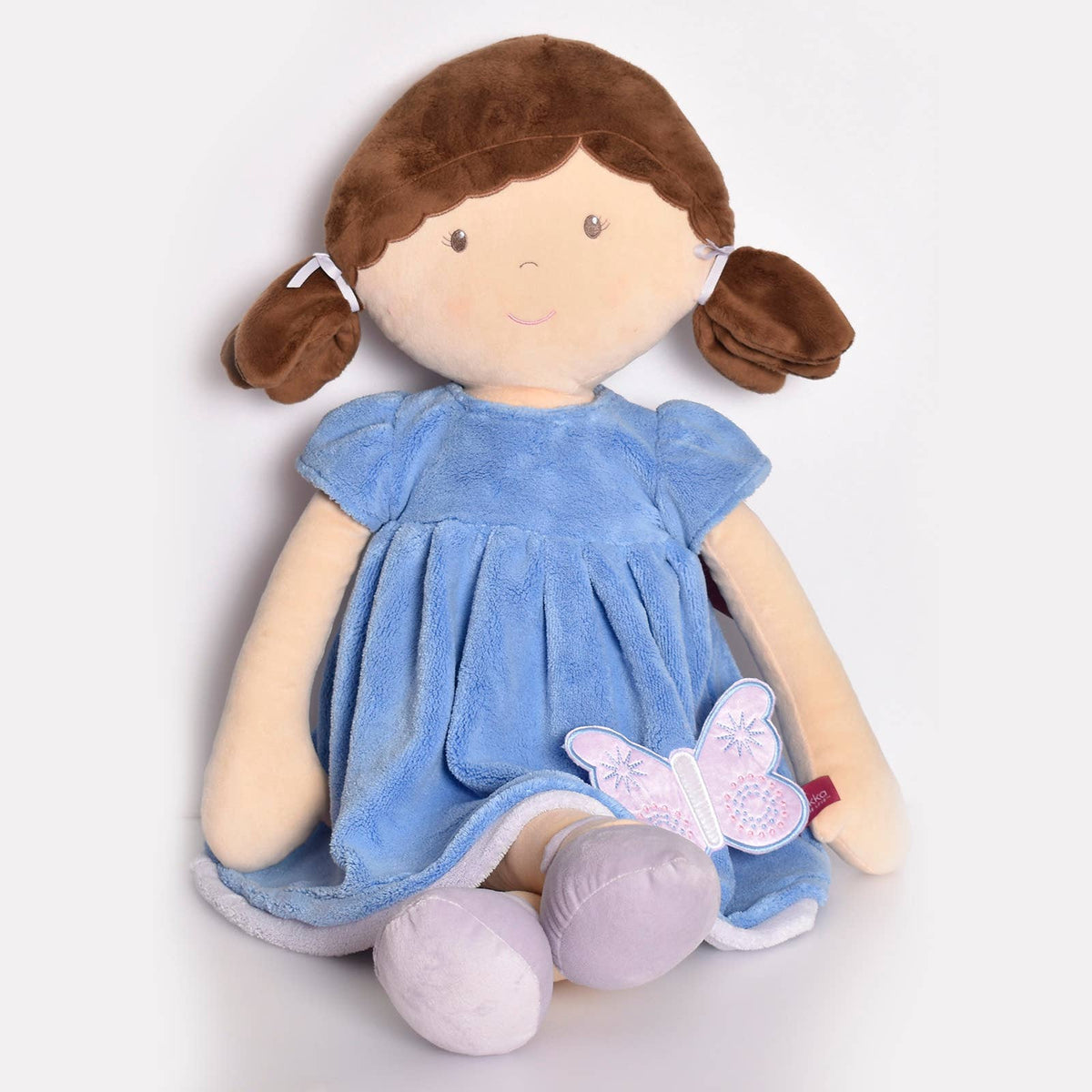 Pari X-Large Doll with Brown Hair in Blue & Purple Dress