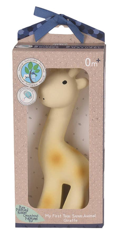 Natural Organic Rubber Teether, Rattle & Bath Toy