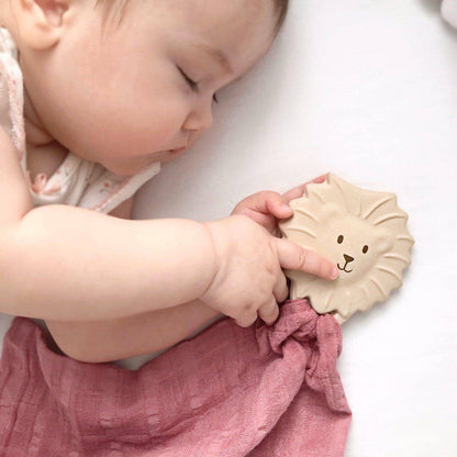 Muslin Comforter with Natural Rubber Teether