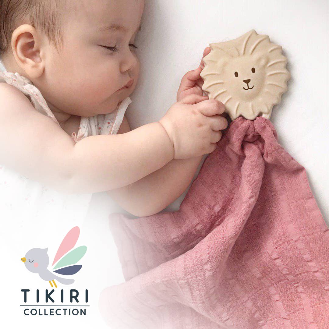 Muslin Comforter with Natural Rubber Teether